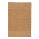 Alfombra rectangular de yute natural trenzado y acordonado de 200x140 cm
