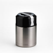 Termo para sólidos Office em aço inoxidável prateado de 800 ml