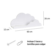 Estante infantil diseño nube