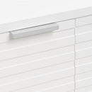 Mueble bajo lavabo de pedestal blanco de 60 cm