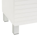 Mueble bajo lavabo de pedestal blanco de 60 cm