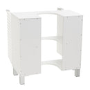 Mueble bajo lavabo de pedestal blanco de 60 cm