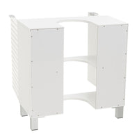 Mueble bajo lavabo de pedestal blanco de 60 cm
