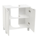 Mueble bajo lavabo de pedestal blanco de 60 cm