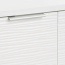 Mueble bajo lavabo blanco de madera con 2 puertas 60x30x60 cm