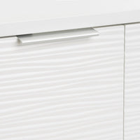 Mueble bajo lavabo blanco de madera con 2 puertas 60x30x60 cm