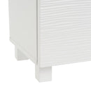 Mueble bajo lavabo blanco de madera con 2 puertas 60x30x60 cm