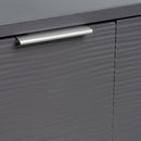 Mueble bajo lavabo gris de madera con 2 puertas 60x30x60 cm