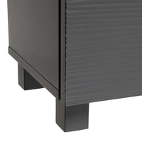 Mueble bajo lavabo gris de madera con 2 puertas 60x30x60 cm