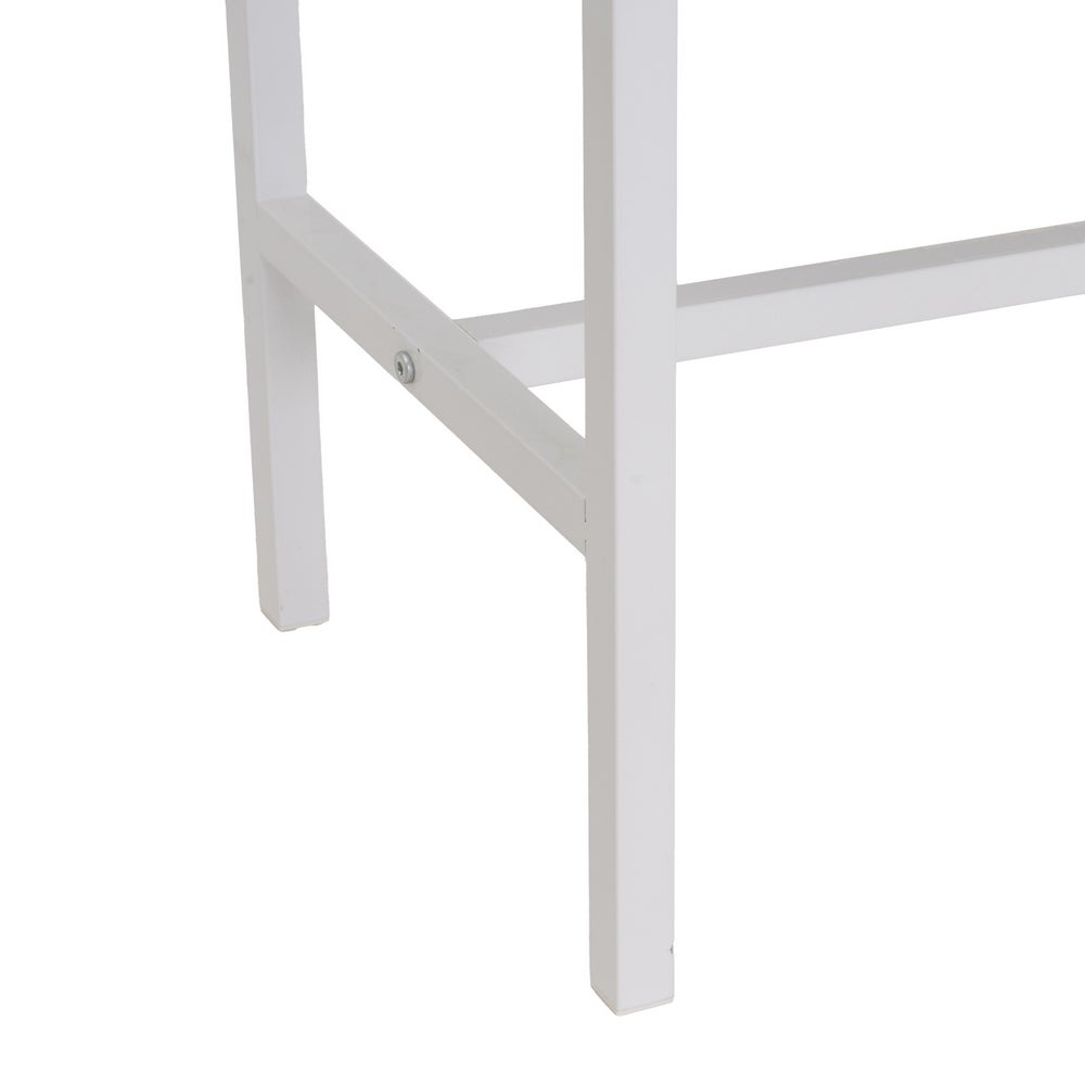 Consola de madera y metal natural con 2 cajones 100x30x75 cm