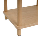 Mesa rincón de madera de 34x30x56 cm con baldas