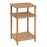 Mesa rincón de madera de 34x30x56 cm con baldas