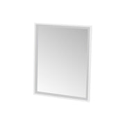 Espelho de parede branco e cinzento de 54x44 cm