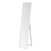 Espejo de pie de cuerpo entero con marco de madera blanco de 153x33 cm