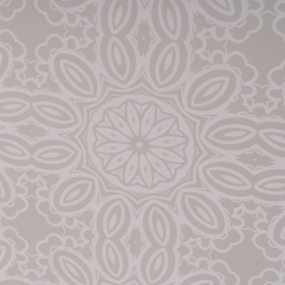 Tapa de contador de luz en madera color beige con geometría de 46x31x6cm
