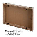 Tapa contador con geometría beige