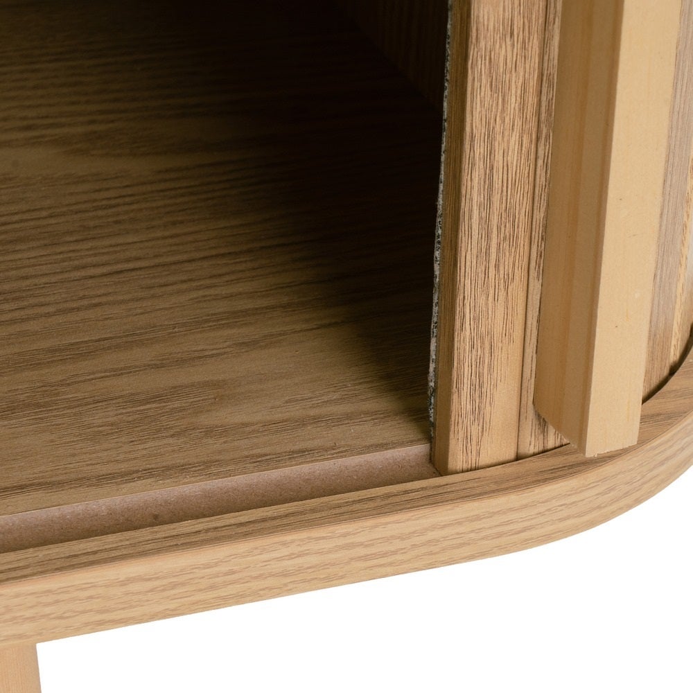 Escritorio de madera MDF color roble de 2 puertas de 120x50x75 cm