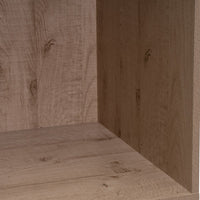 Armario color natural con barra y pantalonero de 60x45x180 cm