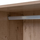 Armario color natural con barra y pantalonero de 60x45x180 cm