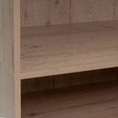 Armario modular natural de madera con 5 estantes 60x45x180 cm