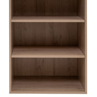 Armario modular natural de madera con 5 estantes 60x45x180 cm