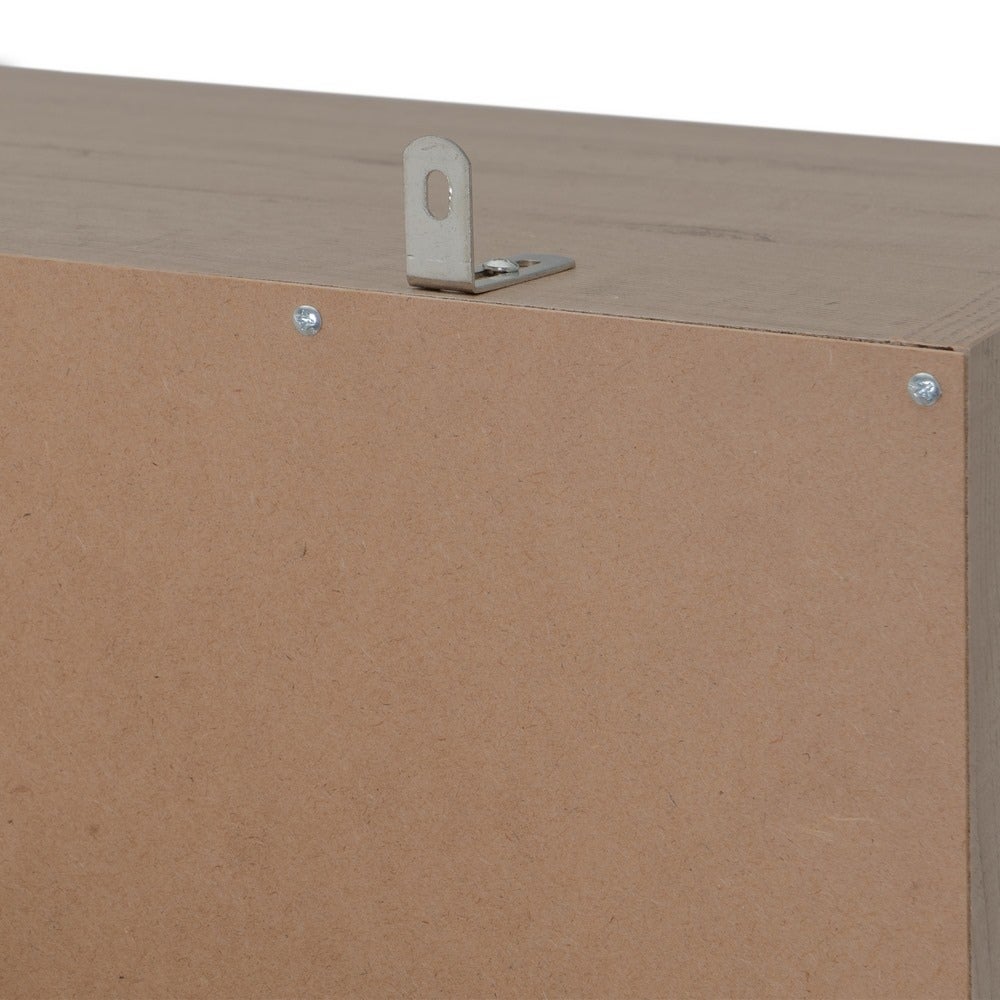 Armario modular natural de madera con 5 estantes 60x45x180 cm
