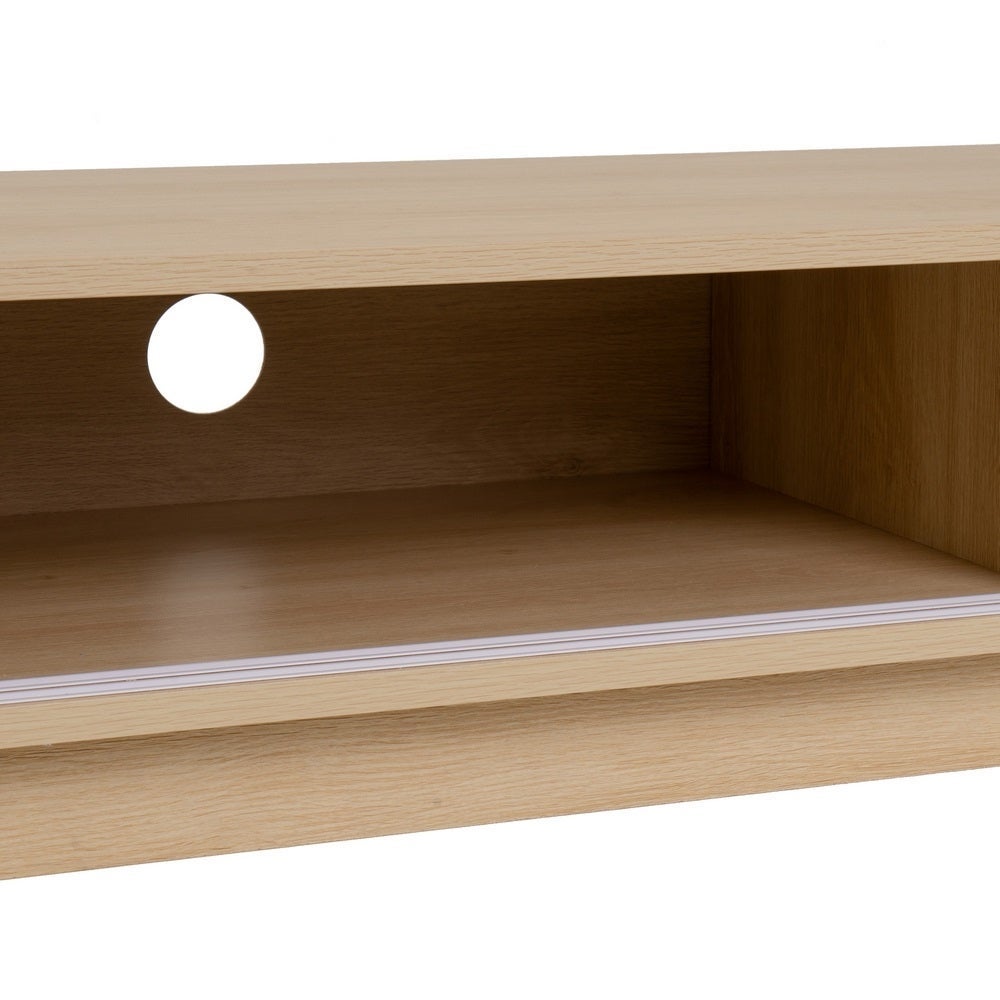 Mueble TV Naroa color roble 2 puertas correderas de 115x40x48 cm
