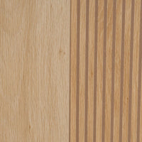 Aparador Naroa color roble con 2 puertas correderas 115x39x90 cm