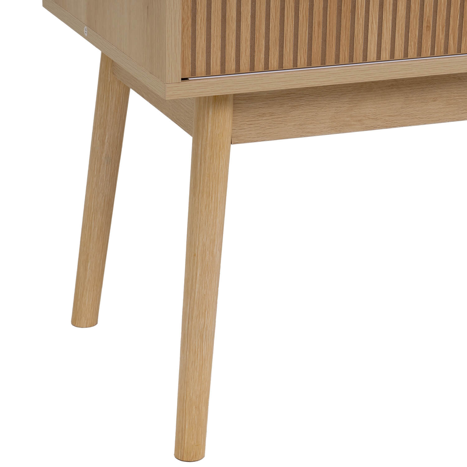 Mueble bar Naroa color roble con 2 puertas correderas 80x40x120cm