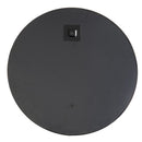 Espejo de pared redondo negro de metal y cristal de 49 cm