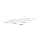 Estante repisa para cuadros de MDF blanco de 60 cm
