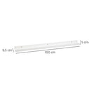 Estante repisa para cuadros de MDF blanco de 100 cm