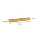 Estante repisa para cuadros de MDF natural de 60 cm
