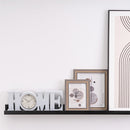 Estante repisa para cuadros de MDF negro de 60 cm