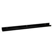 Estante flotante de pared de madera negra para cuadros de 100x9,5x5 cm