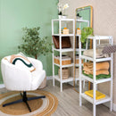 Sillón giratorio regulable en altura tapizado borreguito blanco