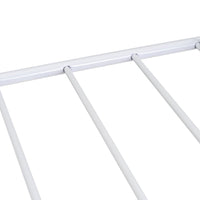 Tendedero plegable con 2 alas y estante inferior de metal blanco