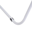 Tendedero plegable con 2 alas y estante inferior de metal blanco
