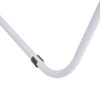 Tendedero plegable con 2 alas y estante inferior de metal blanco