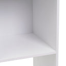 Estantería cubo con estantes de MDF blanca de 60x120 cm