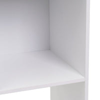 Estantería cubo con estantes de MDF blanca de 60x120 cm
