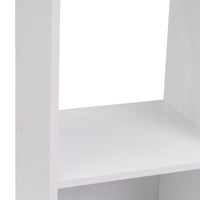 Estantería cubo con estantes de MDF blanca de 60x120 cm