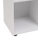 Estantería cubo con estantes de MDF blanca de 60x120 cm