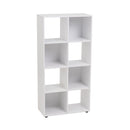 Estantería cubo con estantes de MDF blanca de 60x120 cm