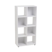 Estante cubo com prateleiras de MDF branca de 60x120 cm