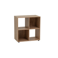 Estantería cubo con estantes de MDF color natural de 60x62 cm