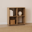 Estantería cubo con estantes de MDF color natural de 60x62 cm