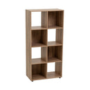Estantería cubo con estantes de MDF color natural de 60x120 cm