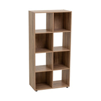 Estantería cubo con estantes de MDF color natural de 60x120 cm