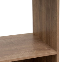 Estantería cubo con estantes de MDF color natural de 60x120 cm